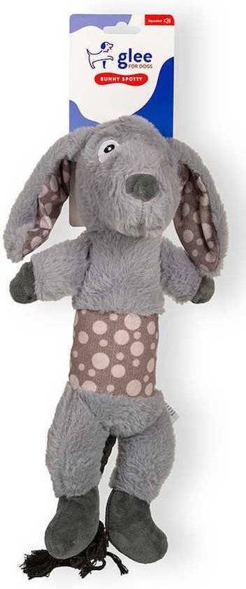 ΠΑΙΧΝΙΔΙ GLEE BUNNY SPOTTY ROPE TAIL SQUEAΚΥ (15CM) GLEE