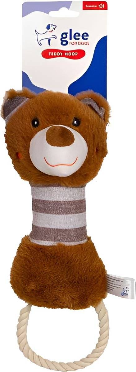 ΠΑΙΧΝΙΔΙ GLEE TEDDY ROPE HOOP SQUEAKΥ
