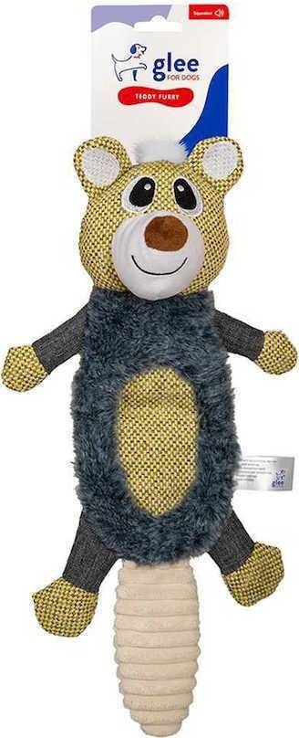 GLEE ΠΑΙΧΝΙΔΙ GLEE TEDDY FURRY BELLY SQUEAKΥ (41CM)