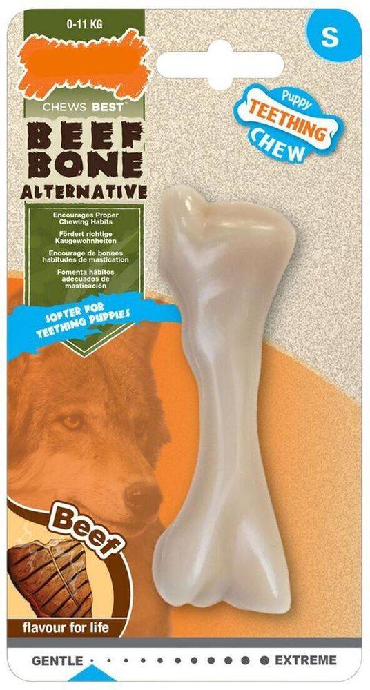 ΜΑΣΗΤΙΚΟ ΠΑΙΧΝΙΔΙ NYLABONE PUPPY BEEF BONE S NYLABONE