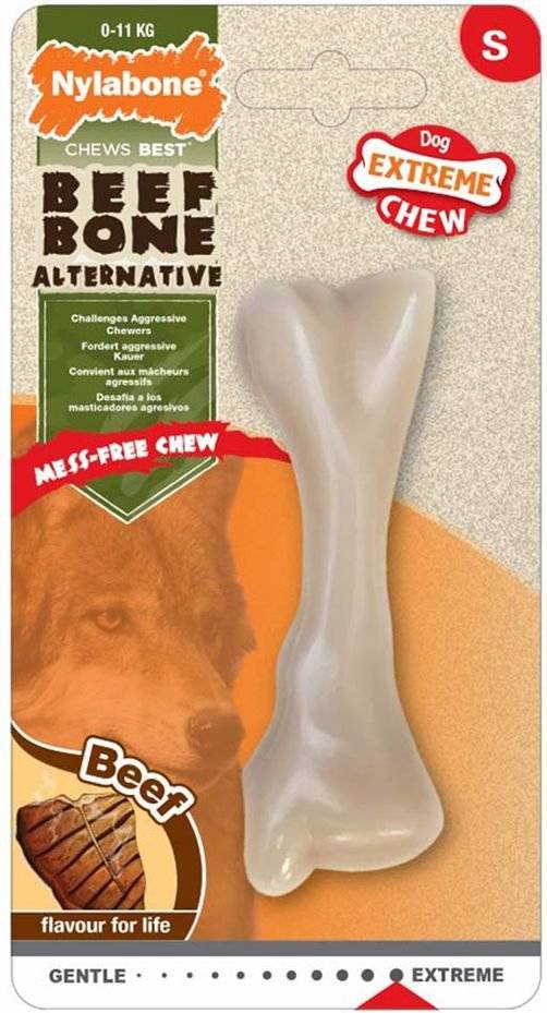 NYLABONE ΜΑΣΗΤΙΚΟ ΠΑΙΧΝΙΔΙ NYLABONE CHEW BEEF BONE S