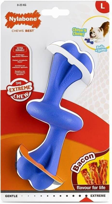 ΜΑΣΗΤΙΚΟ ΠΑΙΧΝΙΔΙ NYLABONE EXTREME CHEW ROLLEY BACON L