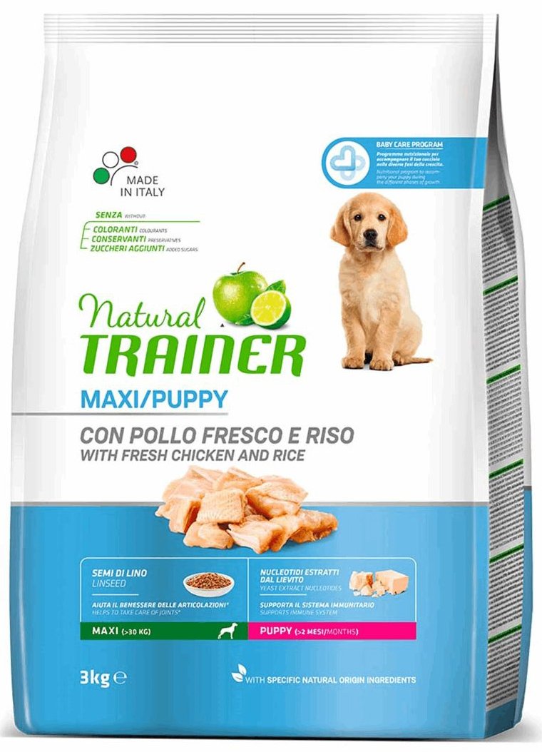 TRAINER ΤΡΟΦΗ ΣΚΥΛΟΥ TRAINER NATURAL MAXI PUPPY ΚΟΤΟΠΟΥΛΟ (3KG)