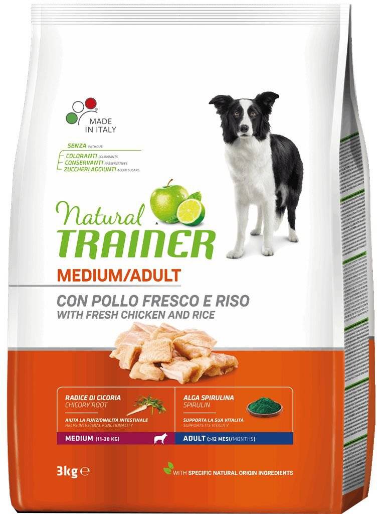 TRAINER ΤΡΟΦΗ ΣΚΥΛΟΥ TRAINER MEDIUM ADULT ΚΟΤΟΠΟΥΛΟ (3KG)