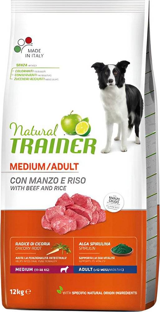 ΤΡΟΦΗ ΣΚΥΛΟΥ TRAINER MEDIUM ADULT ΒΟΔΙΝΟ (12KG) TRAINER