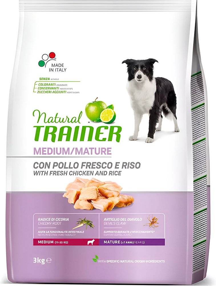 ΤΡΟΦΗ ΣΚΥΛΟΥ TRAINER NATURAL MEDIUM MATURITY ΚΟΤΟΠΟΥΛΟ (3KG) TRAINER