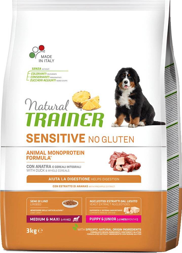 ΤΡΟΦΗ ΣΚΥΛΟΥ TRAINER SENSITIVE PUPPY JUNIOR M/M ΠΑΠΙΑ (3KG)