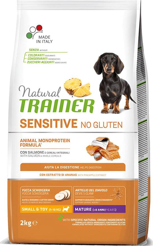 ΤΡΟΦΗ ΣΚΥΛΟΥ TRAINER SENSITIVE MINI MATURITY ΣΟΛΩΜΟΣ (2KG)