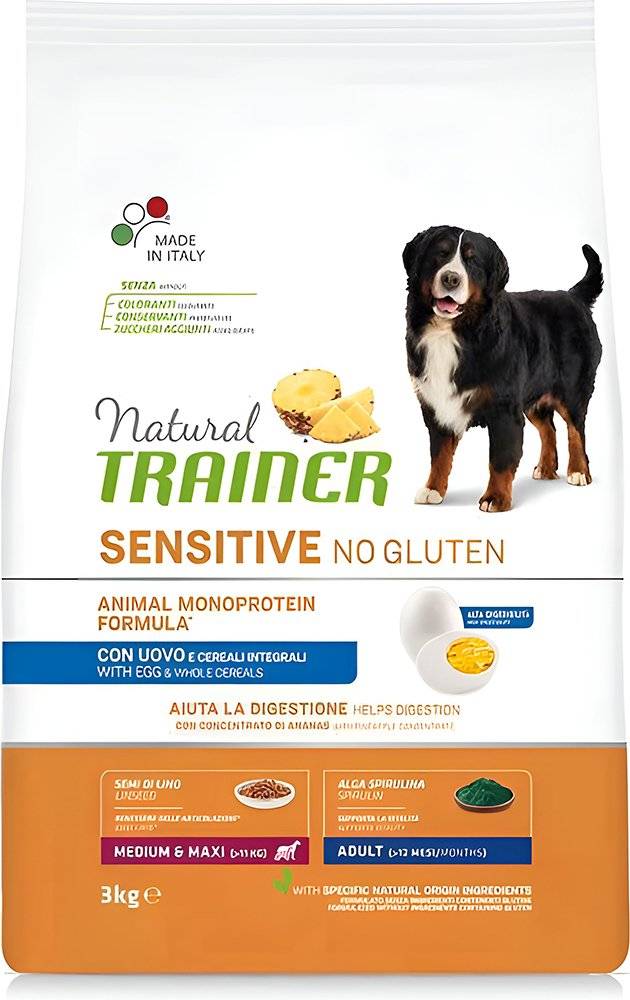ΤΡΟΦΗ ΣΚΥΛΟΥ TRAINER SENSITIVE NO GLUTEN ADULT M/M ΑΒΓΟ (3KG) TRAINER