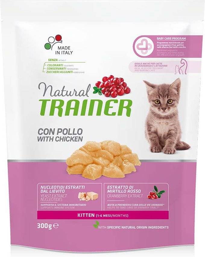 ΤΡΟΦΗ ΓΑΤΑΣ TRAINER NATURAL CAT KITTEN ΚΟΤΟΠΟΥΛΟ (300GR)