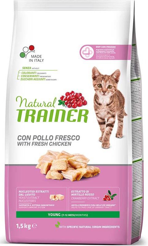 TRAINER ΤΡΟΦΗ ΓΑΤΑΣ TRAINER NATURAL CAT YOUNG (1,5KG)