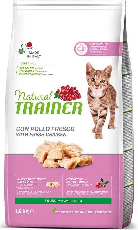 ΤΡΟΦΗ ΓΑΤΑΣ TRAINER NATURAL CAT YOUNG (1,5KG) TRAINER