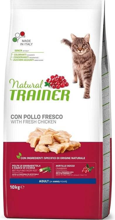 ΤΡΟΦΗ ΓΑΤΑΣ TRAINER NATURAL ADULT ΚΟΤΟΠΟΥΛΟ (10KG) TRAINER