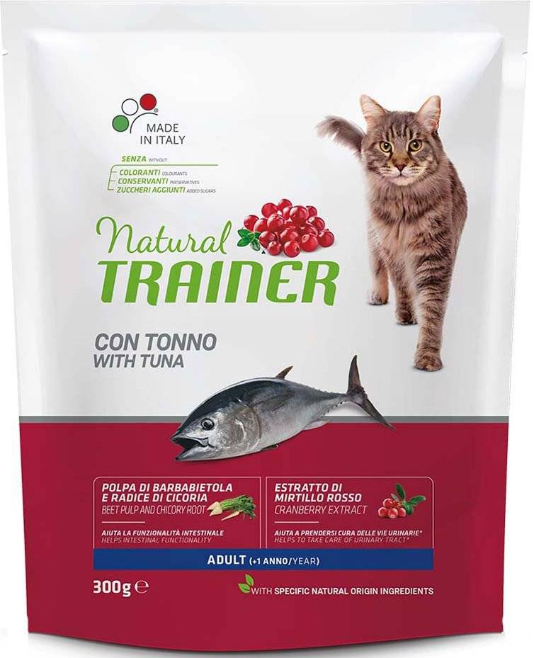 ΤΡΟΦΗ ΓΑΤΑΣ TRAINER NATURAL CAT ADULT ΤΟΝΟΣ (300GR)