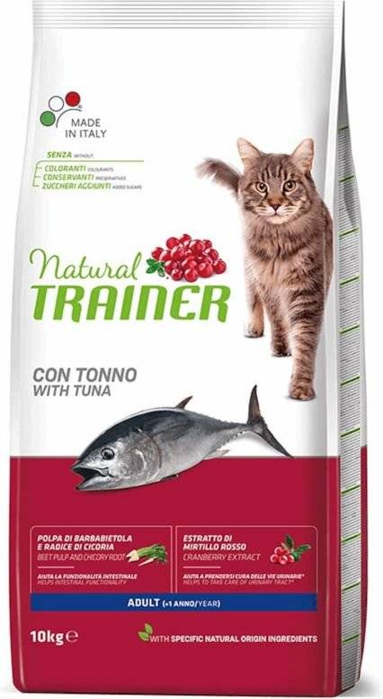 ΤΡΟΦΗ ΓΑΤΑΣ TRAINER NATURAL CAT ADULT ΤΟΝΟΣ (10KG) TRAINER