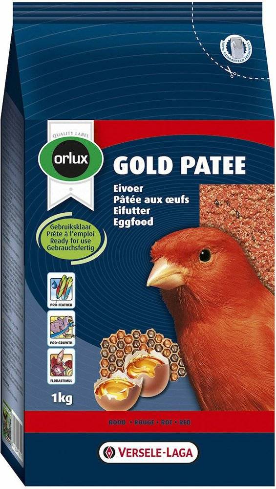 ORLUX ΑΥΓΟΤΡΟΦΗ ΥΓΡΗ ORLUX GOLD PATEE ΚΟΚΚΙΝΗ ΓΙΑ ΚΑΝΑΡΙΝΙΑ (1KG)