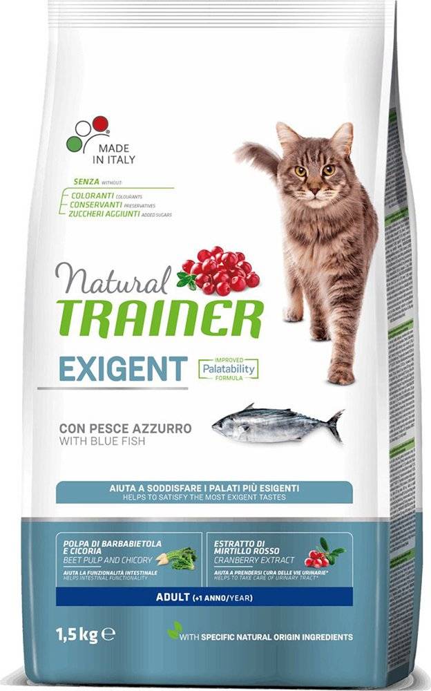 ΤΡΟΦΗ ΓΑΤΑΣ TRAINER NATURAL CAT EXIGENT ΨΑΡΙΑ ΩΚΕΑΝΟΥ (1,5KG) TRAINER