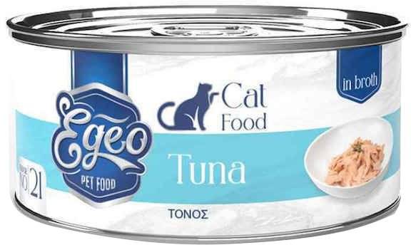 ΚΟΝΣΕΡΒΑ ΓΑΤΑΣ EGEO ADULT ΦΙΛΕΤΟ ΤΟΝΟΥ ΣΕ ΖΩΜΟ (70GR) EGEO