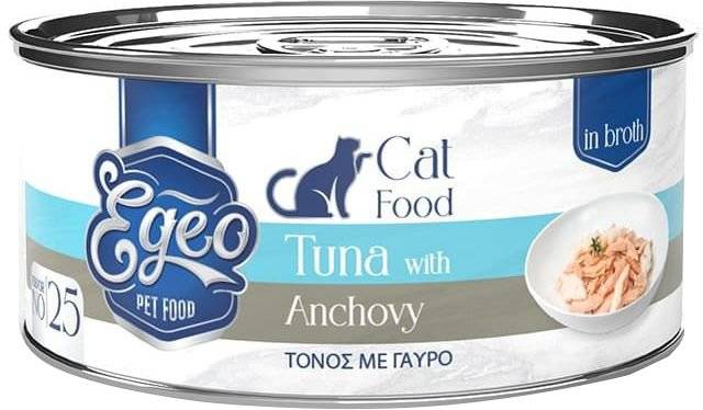 ΚΟΝΣΕΡΒΑ ΓΑΤΑΣ EGEO ΦΙΛΕΤΟ ΤΟΝΟΥ ΜΕ ΓΑΥΡΟ ΣΕ ΖΩΜΟ (70GR) EGEO