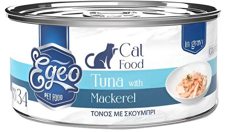 ΚΟΝΣΕΡΒΑ ΓΑΤΑΣ EGEO ADULT ΦΙΛΕΤΟ ΤΟΝΟΥ ΜΕ ΣΚΟΥΜΠΡΙ ΣΕ ΣΑΛΤΣΑ (70GR) EGEO