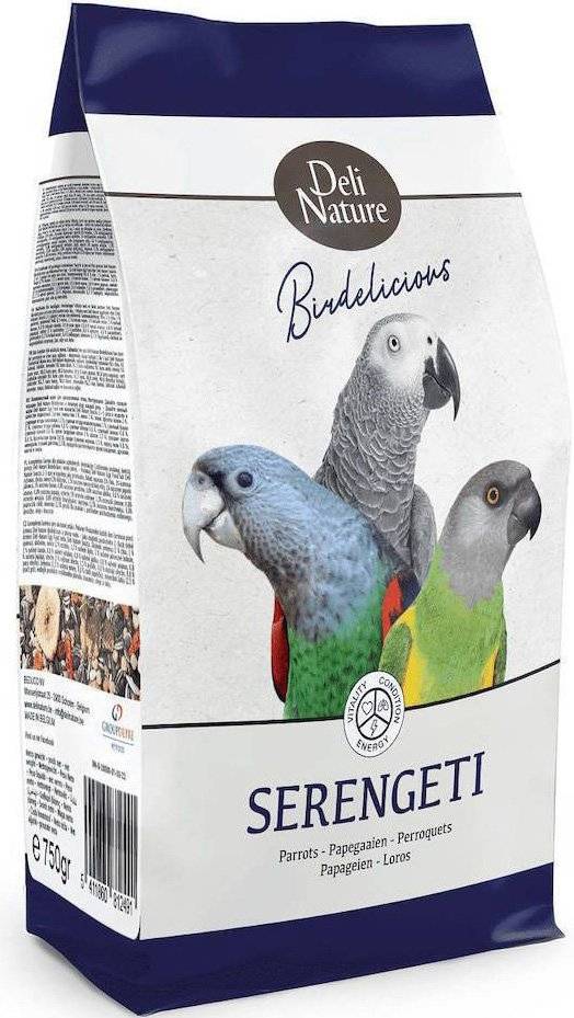 ΤΡΟΦΗ DELI NATURE BIRDELICIOUS PARROTS SERENGETI (750GR) DELI NATURE
