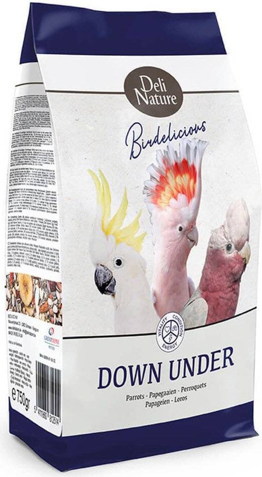 DELI NATURE ΤΡΟΦΗ DELI NATURE BIRDELICIOUS PARROTS DOWN UNDER (750GR)