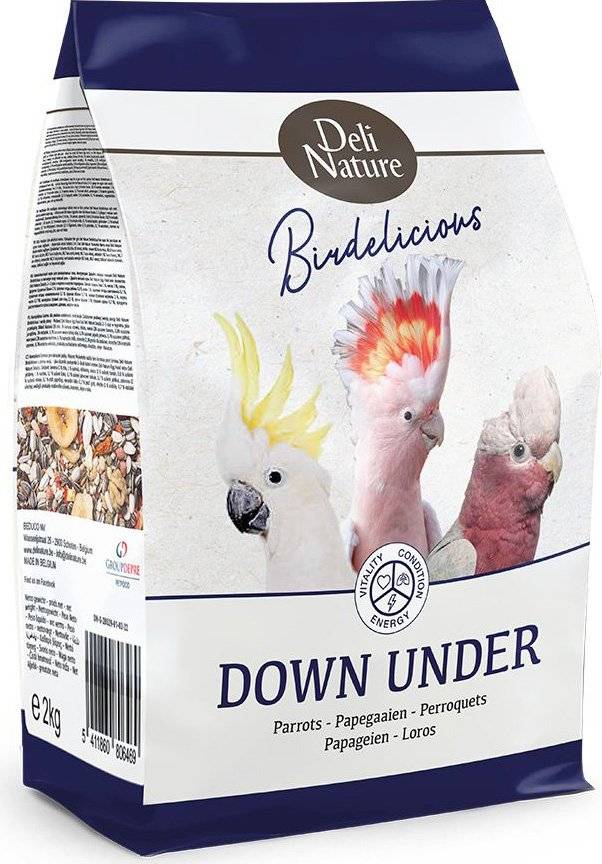 ΤΡΟΦΗ DELI NATURE BIRDELICIOUS PARROTS DOWN UNDER (2KG) DELI NATURE