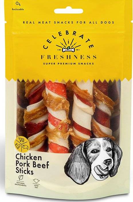 ΣΝΑΚ CELEBRATE FRESHNESS CHICKEN PORK BEEF STICKS (10 ΤΜΧ / 70GR)