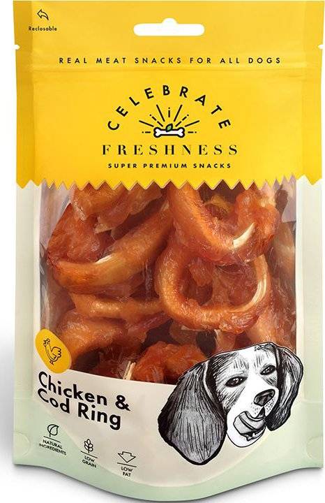 ΣΝΑΚ CELEBRATE FRESHNESS CHICKEN - COD RING (100GR)