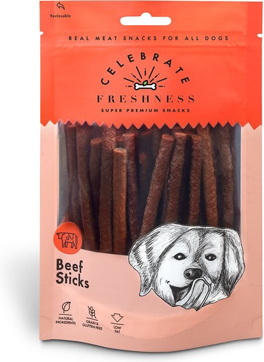 CELEBRATE FRESHNESS ΣΝΑΚ CELEBRATE FRESHNESS GRAIN FREE BEEF STICKS (100GR)