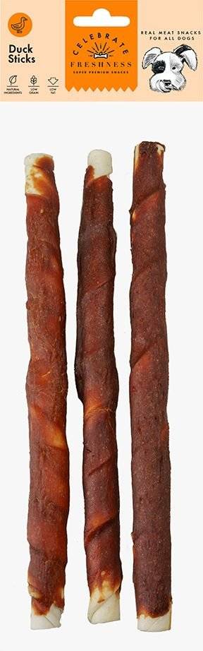 ΣΝΑΚ CELEBRATE FRESHNESS DUCK STICKS (3TMX / 250GR) CELEBRATE FRESHNESS