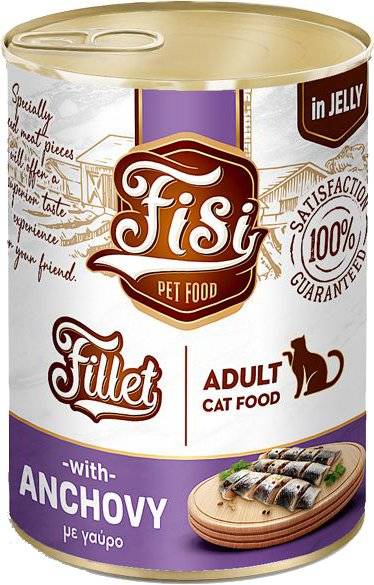 ΚΟΝΣΕΡΒΑ ΓΑΤΑΣ FISI ADULT ADULT ΓΑΥΡΟΣ ΣΕ ΖΕΛΕ (400GR) FISI
