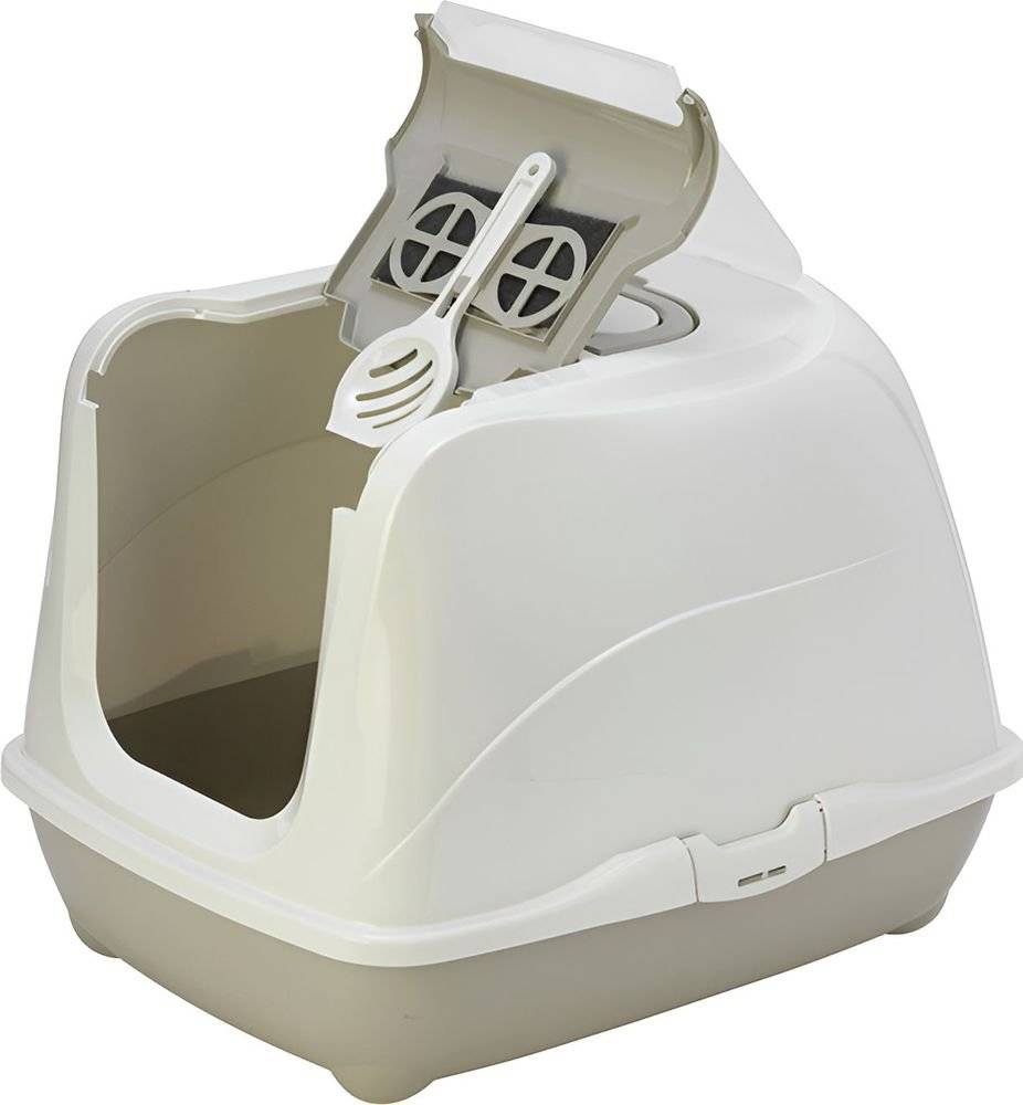 ΤΟΥΑΛΕΤΑ ΓΑΤΑΣ MODERNA FLIP CAT JUMBO ΚΛΕΙΣΤΗ ΓΚΡΙ (57,6X43,9X41CM) MODERNA