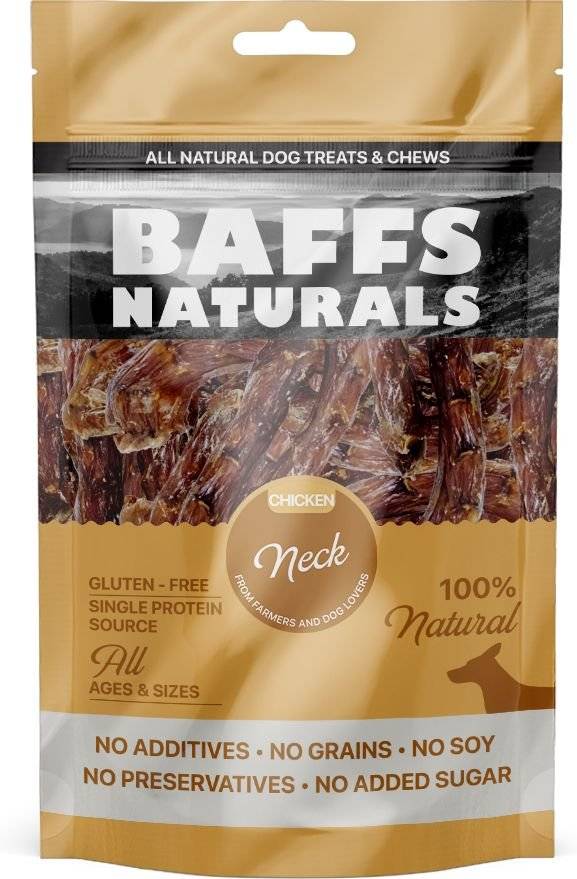 ΣΝΑΚ BAFFS NATURALS CHICKEN NECK (100GR) BAFFS NATURALS