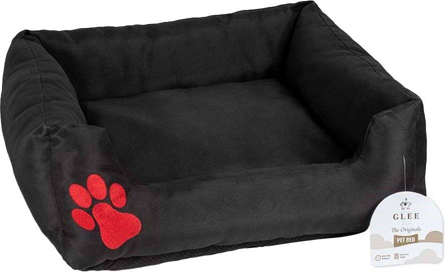 ΚΡΕΒΑΤΙ GLEE ΠΑΡΑΛΛΗΛΟΓΡΑΜΜΟ PAW ΜΑΥΡΟ (48X37X18CM) GLEE