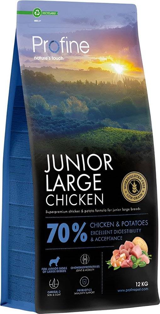 ΤΡΟΦΗ PROFINE JUNIOR LARGE BREED ΚΟΤΟΠΟΥΛΟ - ΠΑΤΑΤΑ (12KG) PROFINE