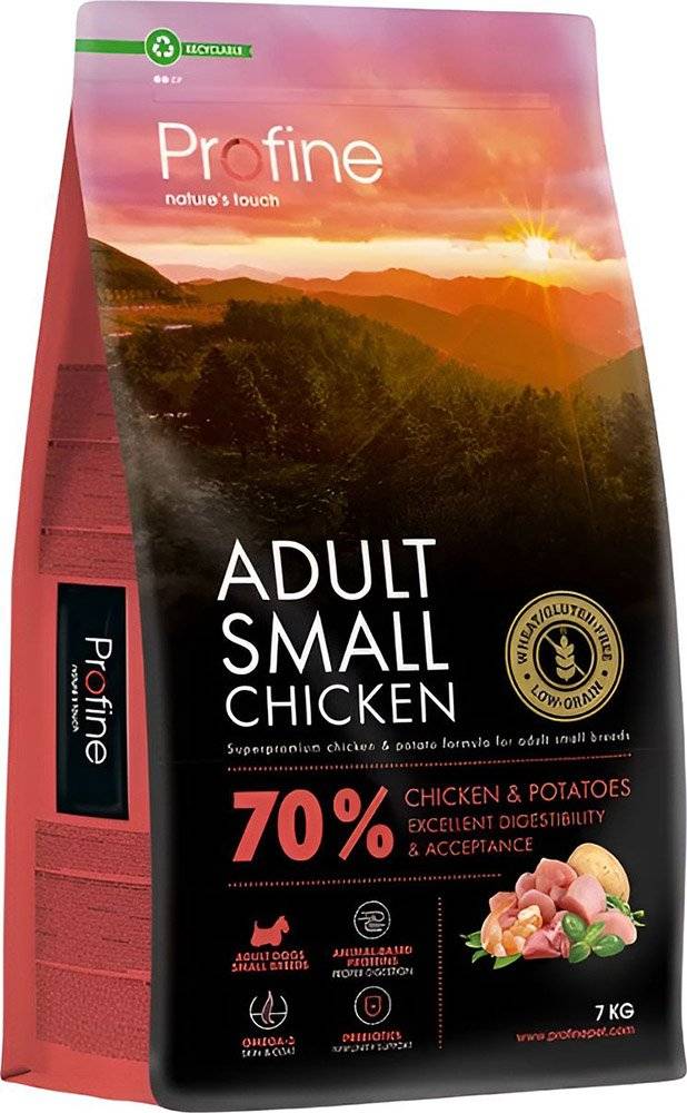 ΤΡΟΦΗ PROFINE ADULT SMALL BREED ΚΟΤΟΠΟΥΛΟ - ΠΑΤΑΤΑ (7KG) PROFINE