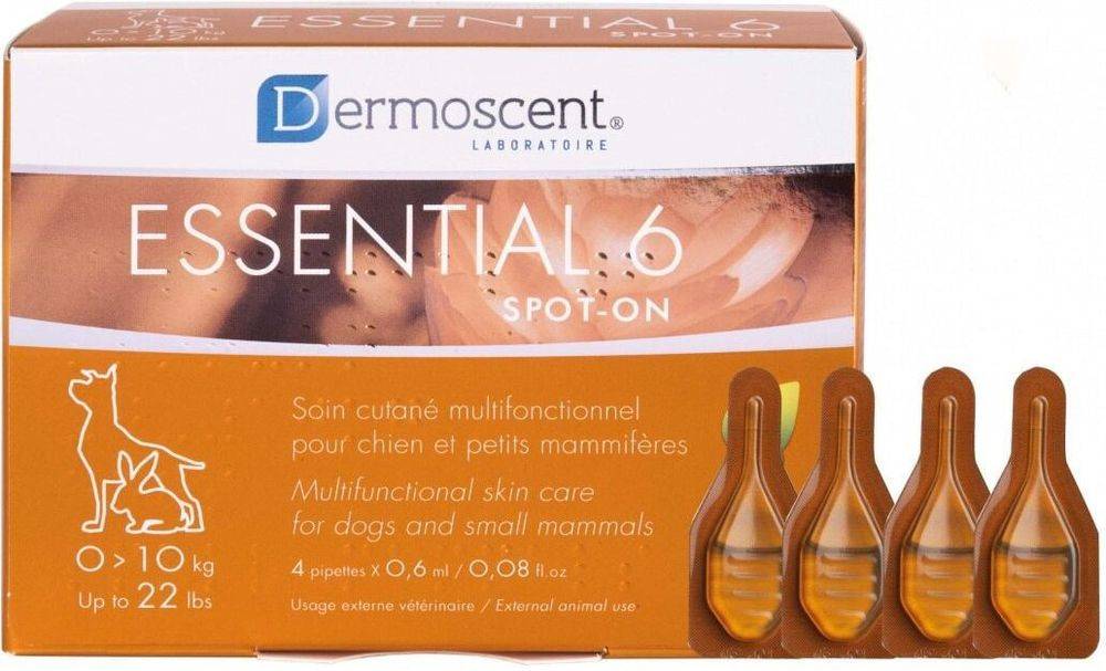 DERMOSCENT ΑΜΠΟΥΛΕΣ DERMOSCENT ESSENTIAL 6-SPOT ON 1-10KG (4TMX)