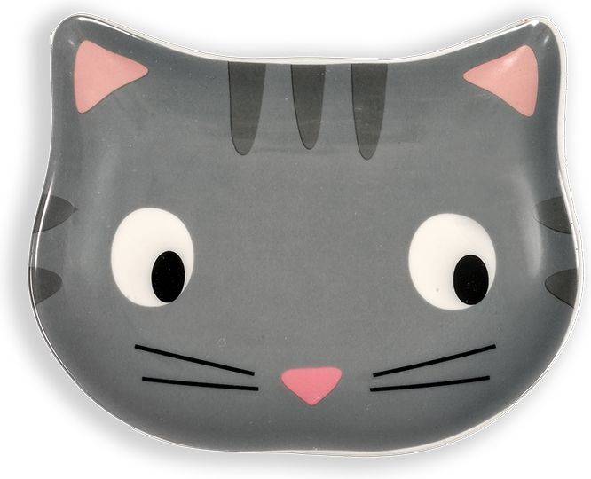 ΠΙΑΤΟ GLEE ΚΕΡΑΜΙΚΟ ΓΚΡI KITTY (17X14X2,5CM)