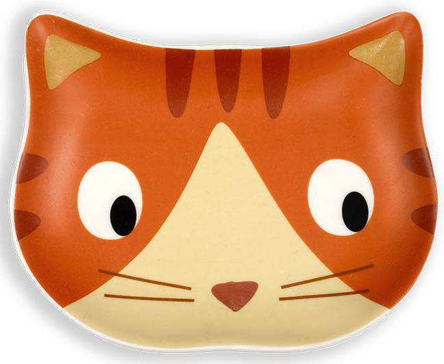 GLEE ΠΙΑΤΟ GLEE ΚΕΡΑΜΙΚΟ ΠΟΡΤΟΚΑΛΙ KITTY (17X14X2,5CM)