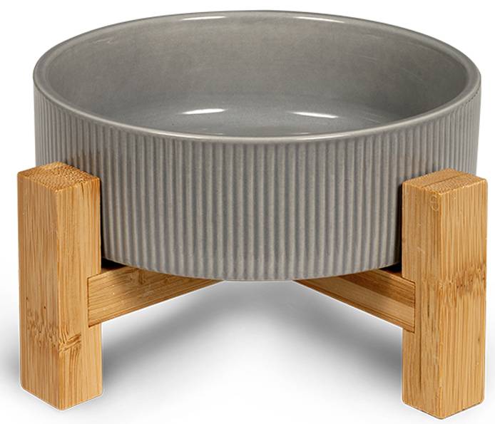 ΜΠΟΛ GLEE STRIPES ΚΕΡΑΜΙΚΟ ΜΕ ΒΑΣΗ ΓΚΡΙ M (800ML)