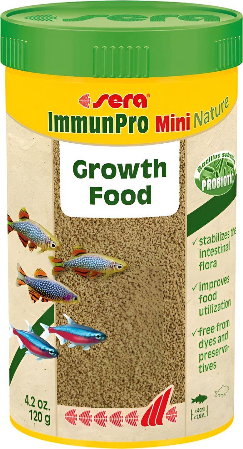 ΤΡΟΦΗ SERA IMMUNPRO MINI NATURE ΔΙΑΚΟΣΜΗΤΙΚΩΝ ΨΑΡΙΩΝ (100ML)