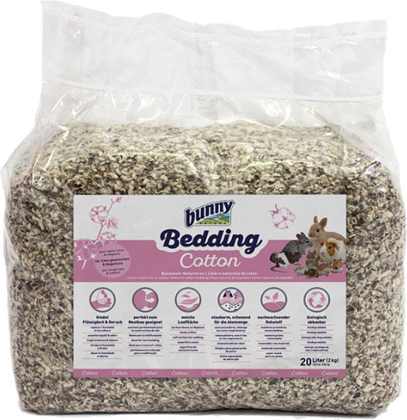 BUNNY NATURE ΣΤΡΩΜΝΗ ΤΡΩΚΤΙΚΩΝ BUNNY NATURE BEDDING COTTON 20LT (2KG)