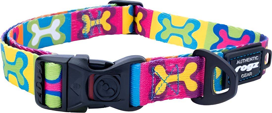 ΠΕΡΙΛΑΙΜΙΟ ROGZ FUSION CLASSIC POPART YELLOW (16MM/26 -40CM) ROGZ