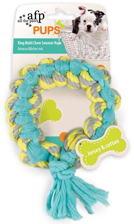 AFP ΠΑΙΧΝΙΔΙ ΣΚΥΛΟΥ AFP RING MULTI CHEW SWEATER ROPE (14,5X10X2,5CM)