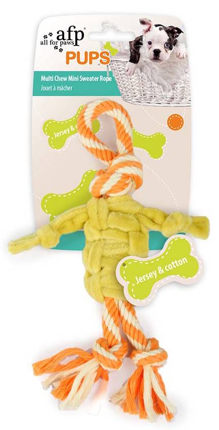 AFP ΠΑΙΧΝΙΔΙ ΣΚΥΛΟΥ AFP MULTI CHEW MINI SWEATER ROPE (22X14X3CM)