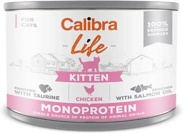 CHICOPEE ΚΟΝΣΕΡΒΑ ΓΑΤΑΣ CALIBRA CAT LIFE CAN KITTEN ΠΑΤΕ ΚΟΤΟΠΟΥΛΟ (200GR)