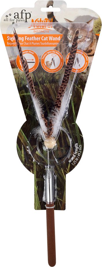 AFP ΠΑΙΧΝΙΔΙ ΓΑΤΑΣ AFP INSTINCTS FEATHER SWIRLING WAND BAIT (20X13X2CM)