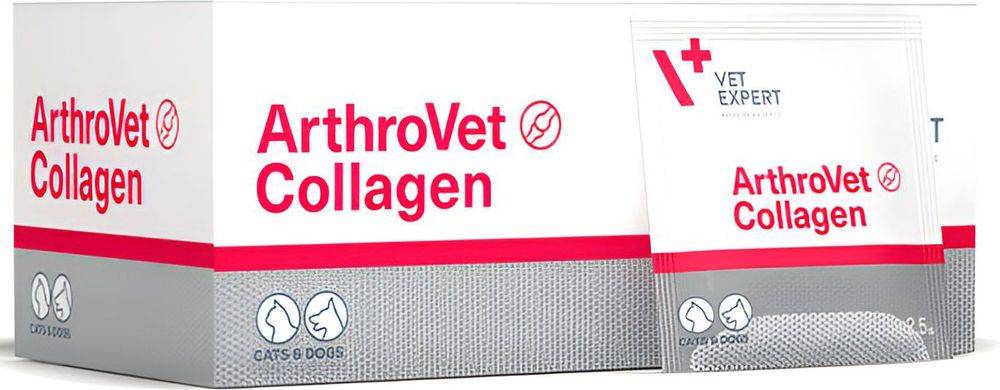 VET EXPERT ΣΥΜΠΛΗΡΩΜΑ ΔΙΑΤΡΟΦΗΣ ΣΚΥΛΟΥ - ΓΑΤΑΣ VET EXPERT ARTHROVET COLLAGEN (60 ΦΑΚΕΛΑΚΙΑ)