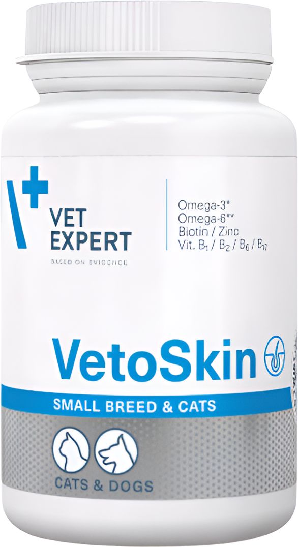 VET EXPERT ΣΥΜΠΛΗΡΩΜΑ ΔΙΑΤΡΟΦΗΣ VET EXPERT VETOSKIN SMALL BREEDS (60 ΚΑΨΟΥΛΕΣ)
